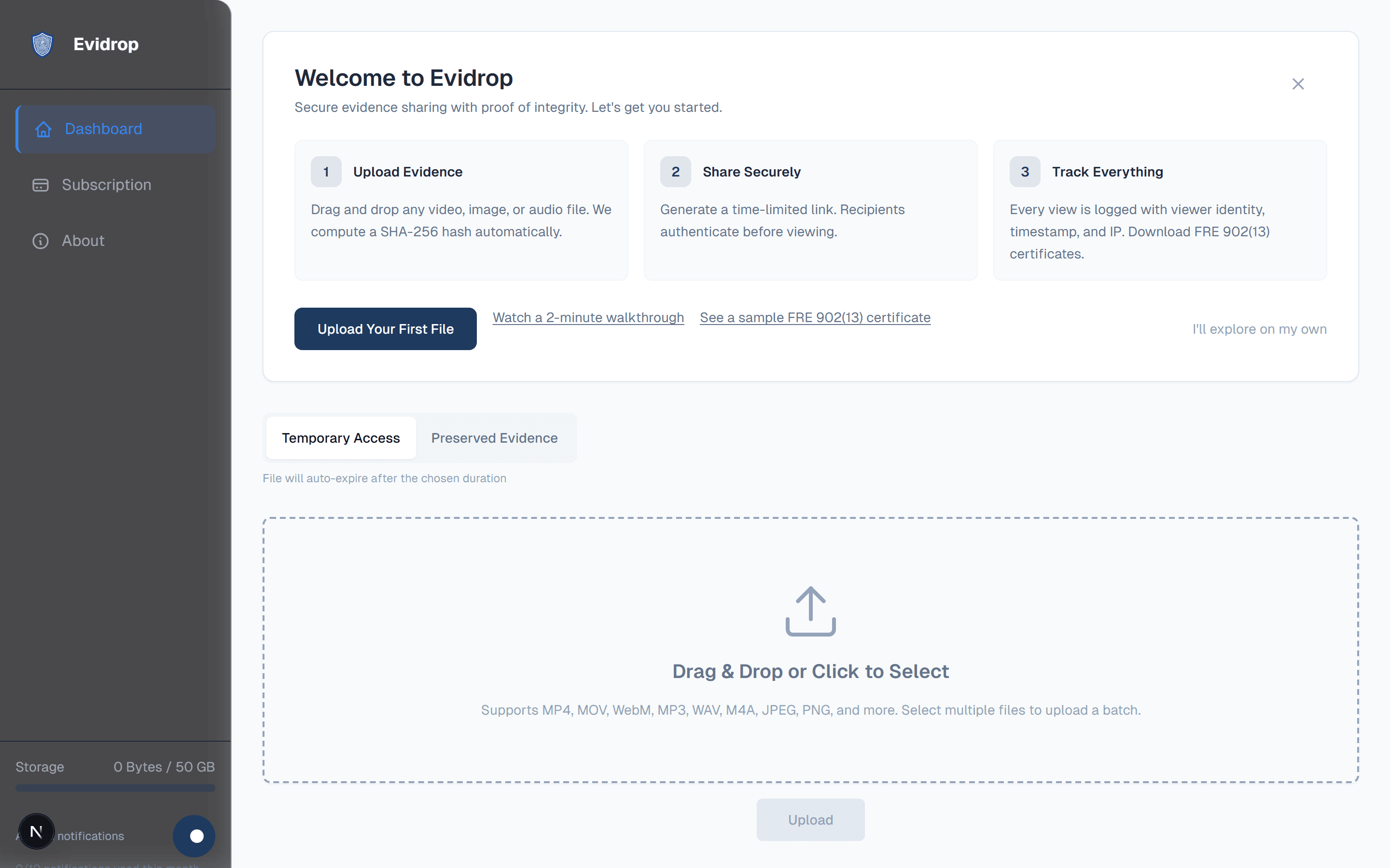 Evidence Preservation